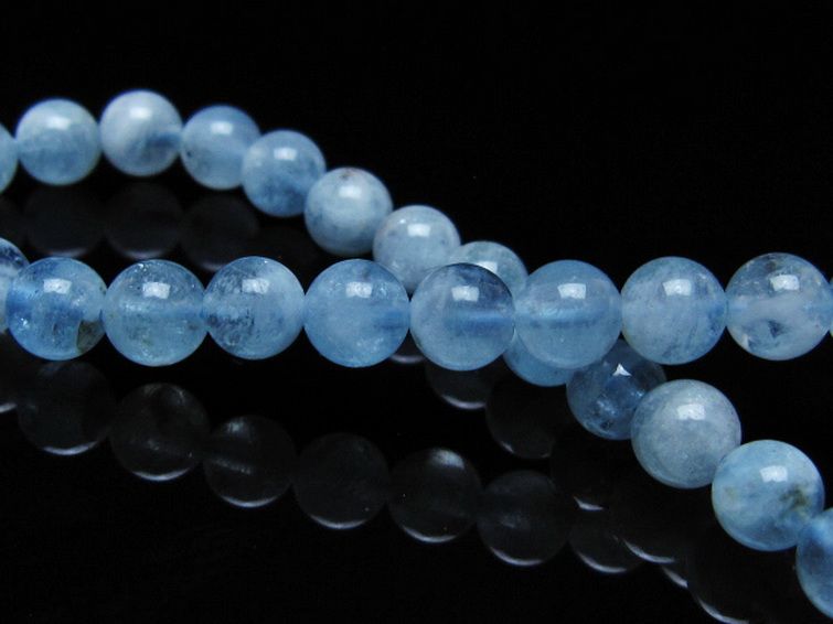 アクアマリン ブレスレット 6mm [t35-20822] 2枚目