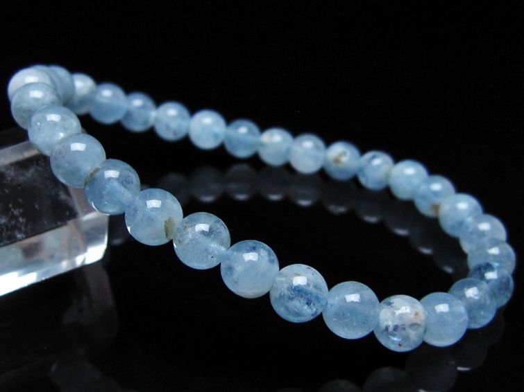 アクアマリン ブレスレット 6mm [T35-20824] 1枚目