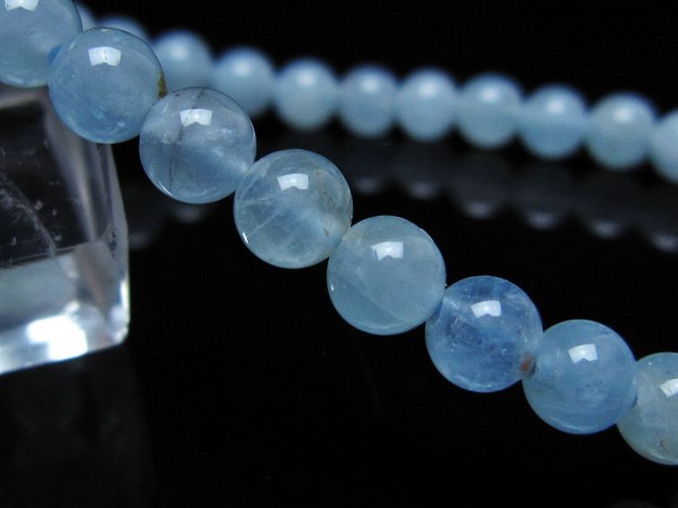 アクアマリン ブレスレット 5mm [t35-20830] 3枚目