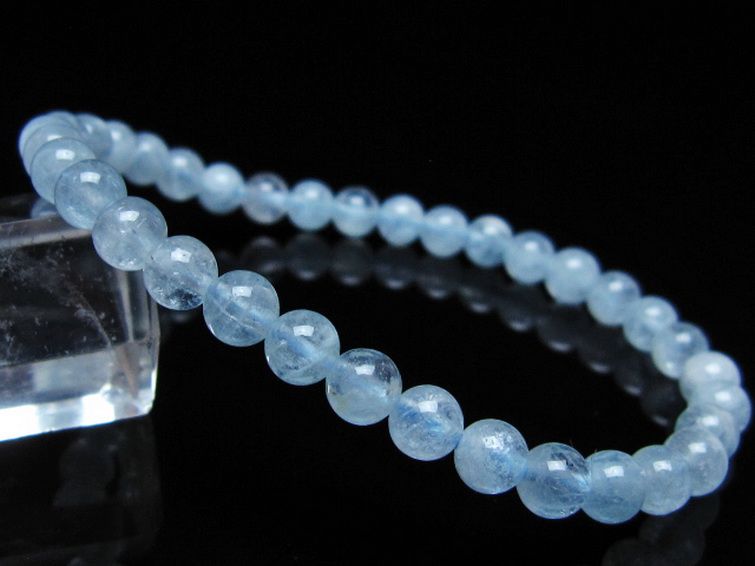 アクアマリン ブレスレット 5mm [t35-20843] 1枚目