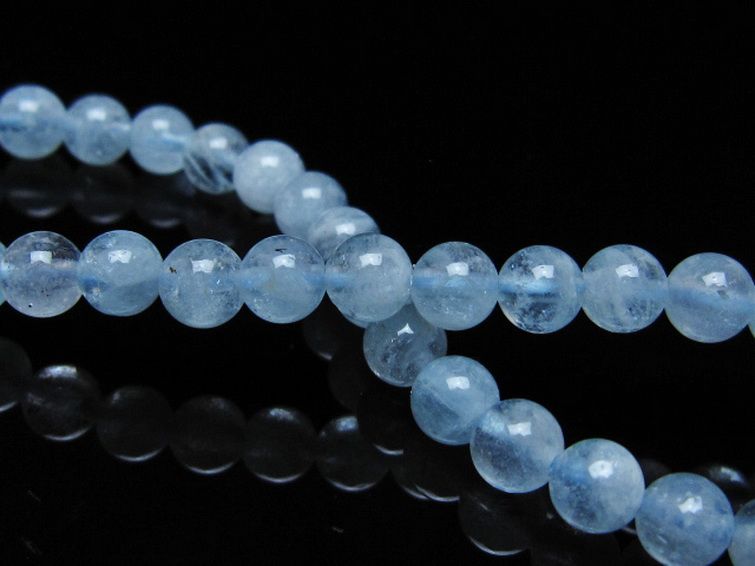 アクアマリン ブレスレット 5mm [t35-20843] 2枚目
