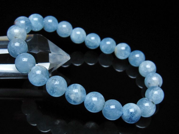 アクアマリン ブレスレット 9mm [t35-21012] 1枚目