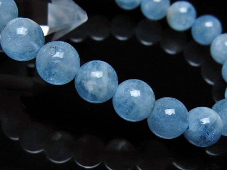 アクアマリン ブレスレット 9mm [t35-21012] 3枚目