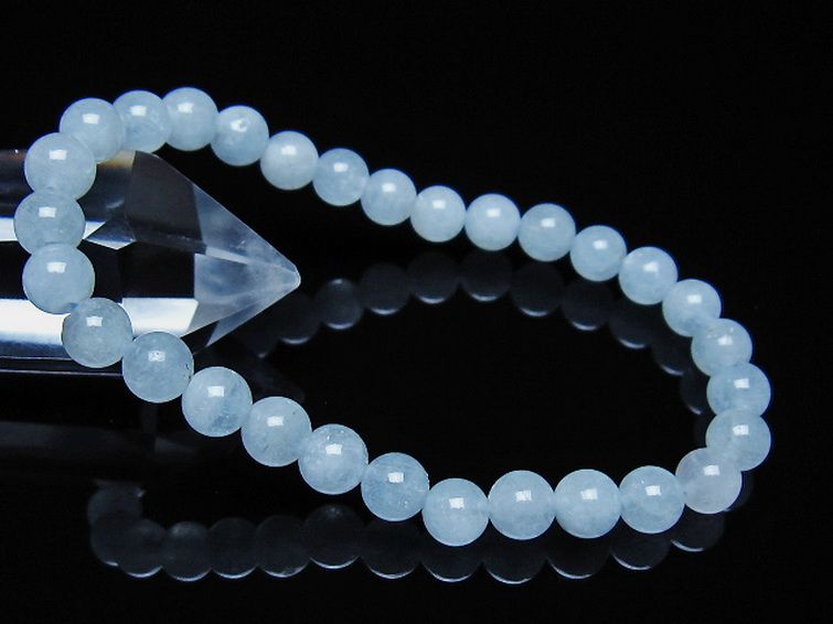 アクアマリン ブレスレット 6mm [t35-21044] 1枚目