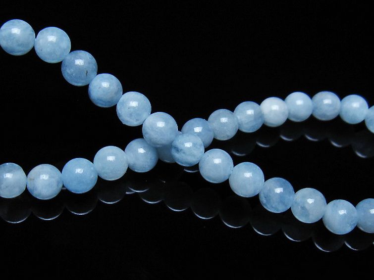 アクアマリン ブレスレット 5mm [t35-21046] 2枚目