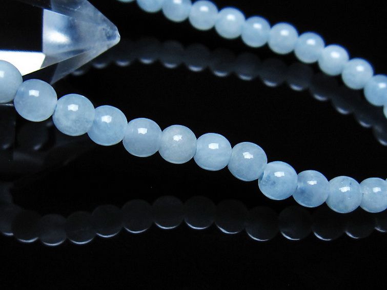 アクアマリン ブレスレット 5mm [t35-21048] 3枚目