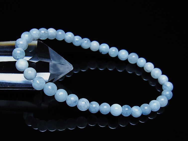 アクアマリン ブレスレット 5mm [t35-21051] 1枚目