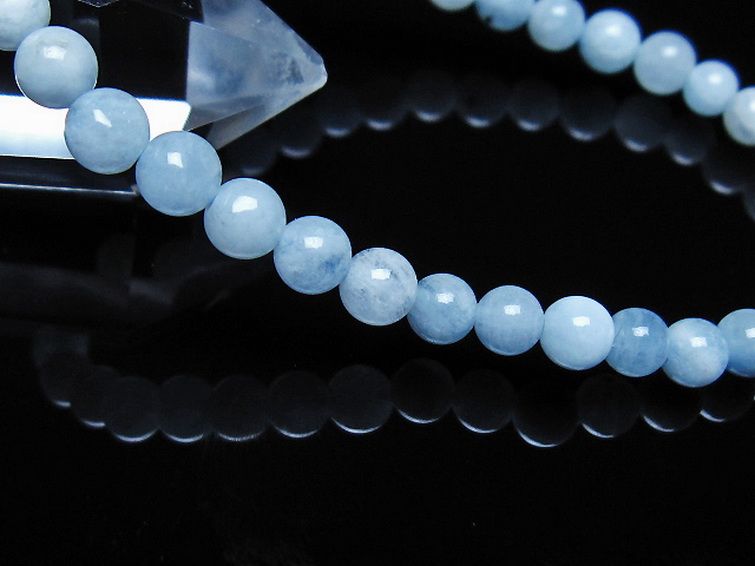 アクアマリン ブレスレット 5mm [t35-21051] 3枚目