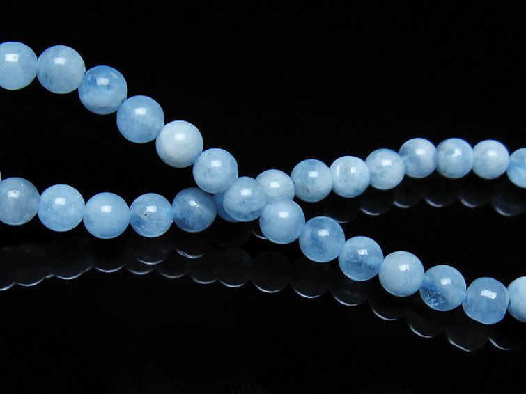アクアマリン ブレスレット 5mm [t35-21054] 2枚目