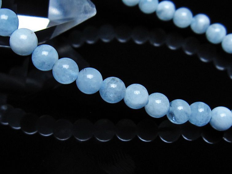 アクアマリン ブレスレット 5mm [t35-21054] 3枚目