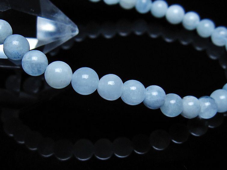 アクアマリン ブレスレット 5mm [t35-21055] 3枚目