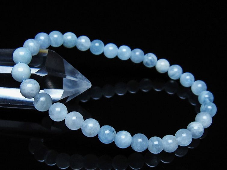 アクアマリン ブレスレット 6mm [t35-21057] 1枚目