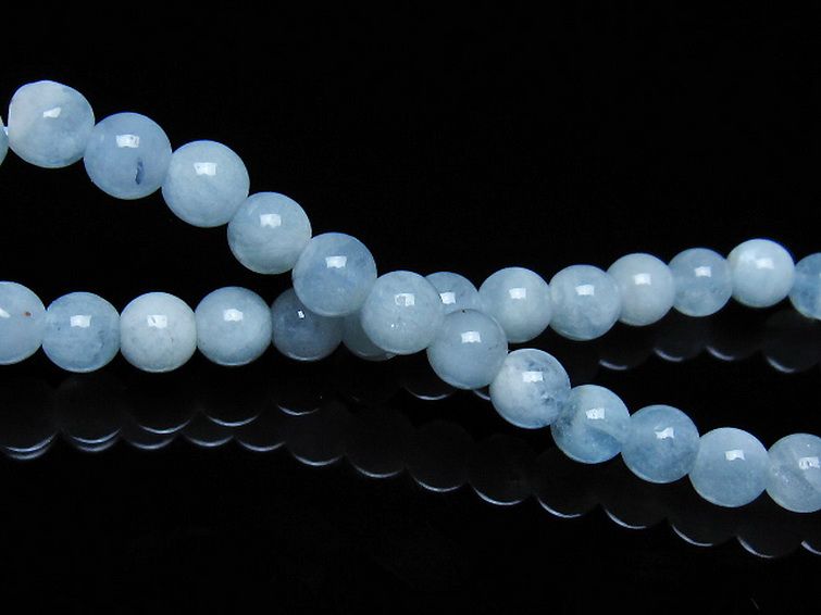 アクアマリン ブレスレット 6mm [t35-21059] 2枚目
