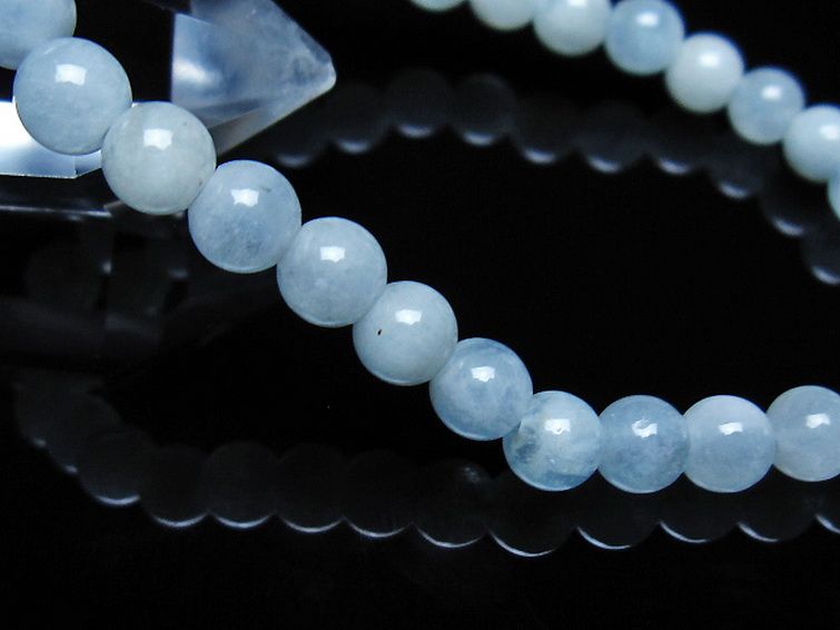 アクアマリン ブレスレット 6mm [t35-21059] 3枚目