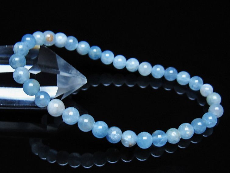 アクアマリン ブレスレット 5mm [t35-21080] 1枚目