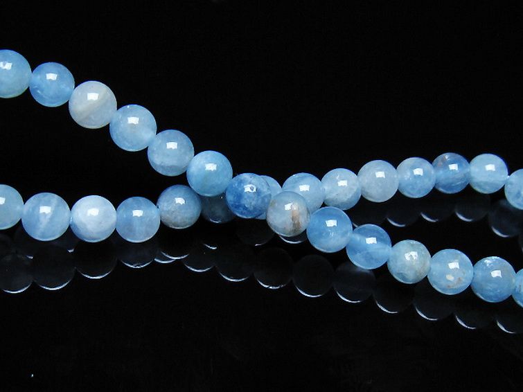 アクアマリン ブレスレット 5mm [t35-21080] 2枚目