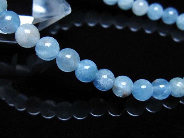 アクアマリン ブレスレット 5mm [t35-21080] 3枚目