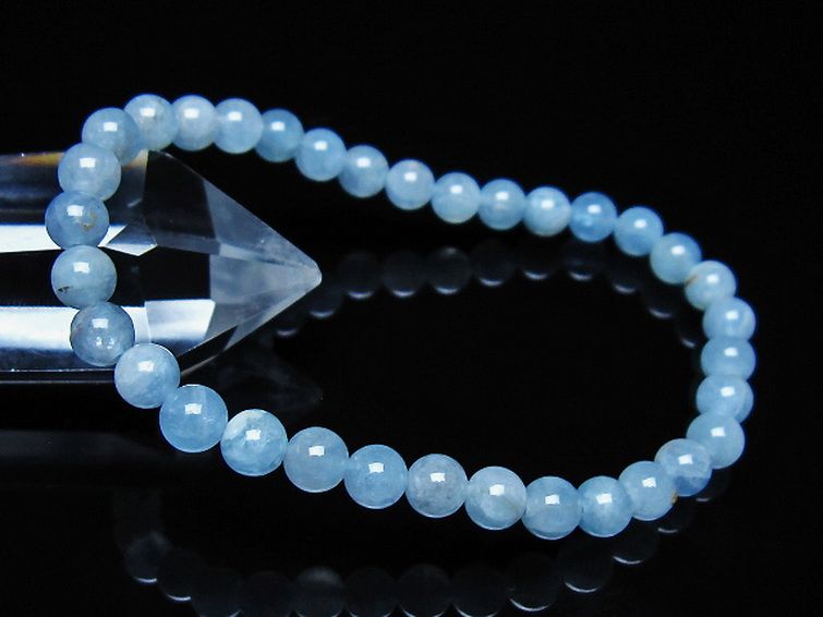 アクアマリン ブレスレット 5mm [t35-21081] 1枚目