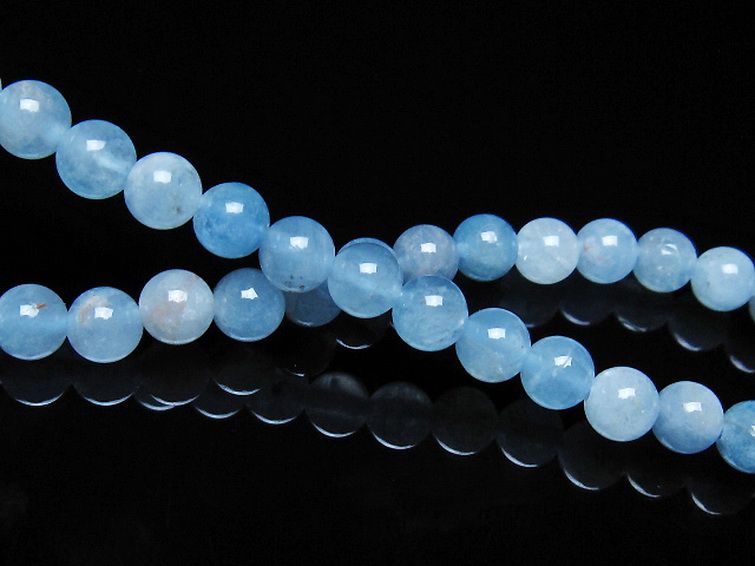 アクアマリン ブレスレット 5mm [t35-21082] 2枚目