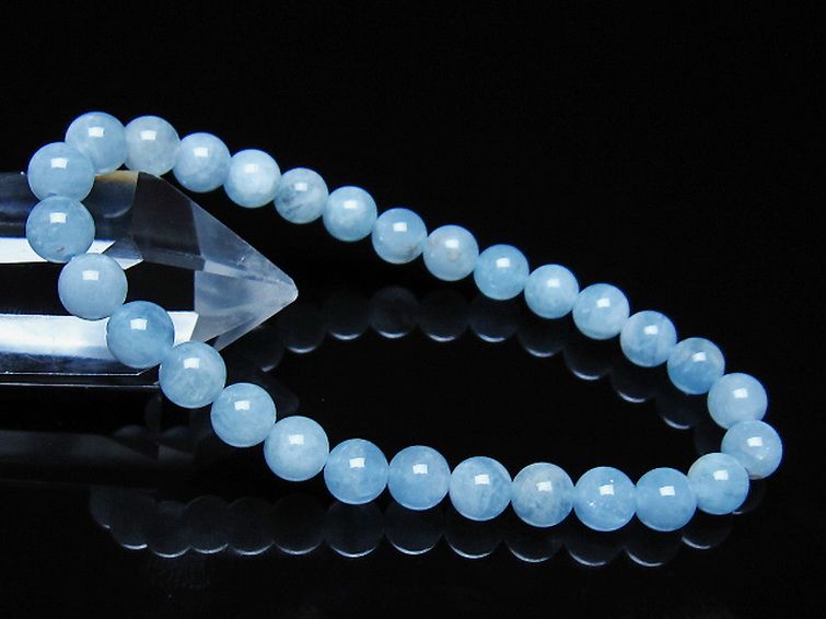 アクアマリン ブレスレット 6mm [t35-21099] 1枚目