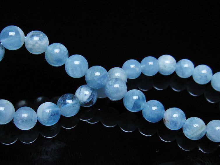 アクアマリン ブレスレット 6mm [t35-21101] 2枚目