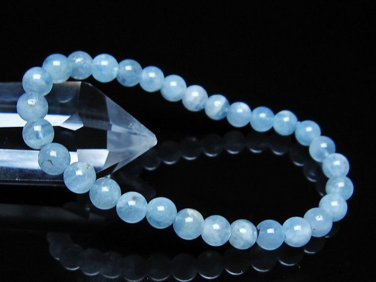 アクアマリン ブレスレット 6mm [t35-21102] 1枚目