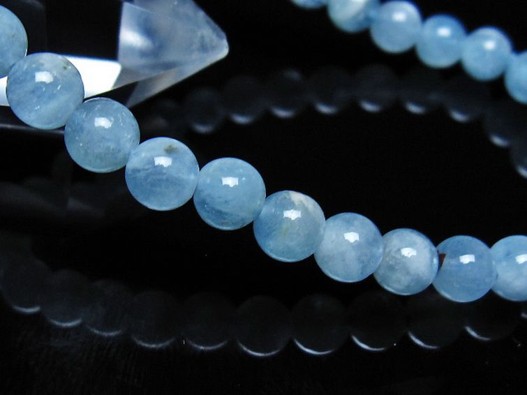 アクアマリン ブレスレット 6mm [t35-21102] 3枚目