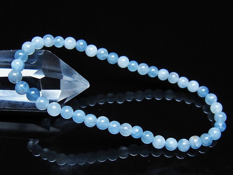 アクアマリン ブレスレット 4mm [t35-21103] 1枚目