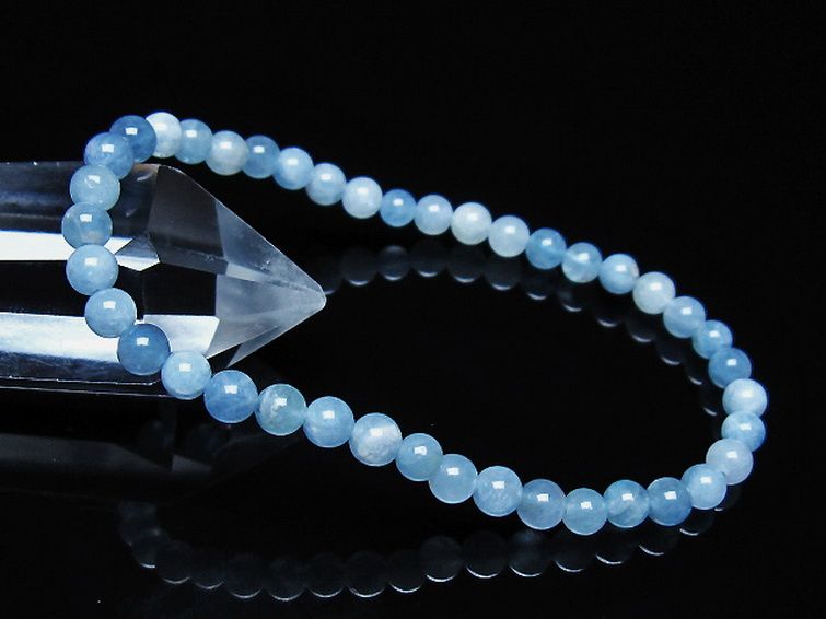 アクアマリン ブレスレット 4mm [t35-21104] 1枚目