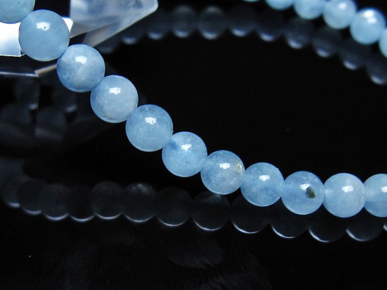アクアマリン ブレスレット 5mm [t35-21107] 3枚目