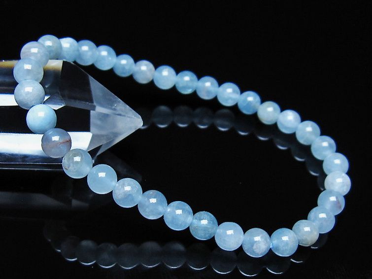 アクアマリン ブレスレット 5mm [t35-21108] 1枚目
