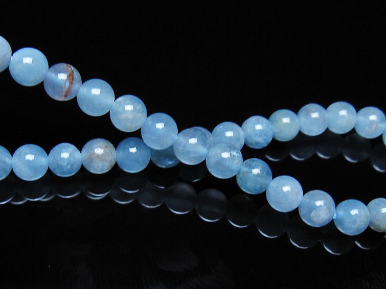 アクアマリン ブレスレット 5mm [t35-21108] 2枚目