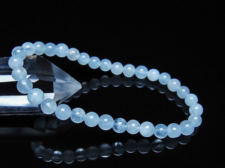 アクアマリン ブレスレット 5mm [t35-21111] 1枚目