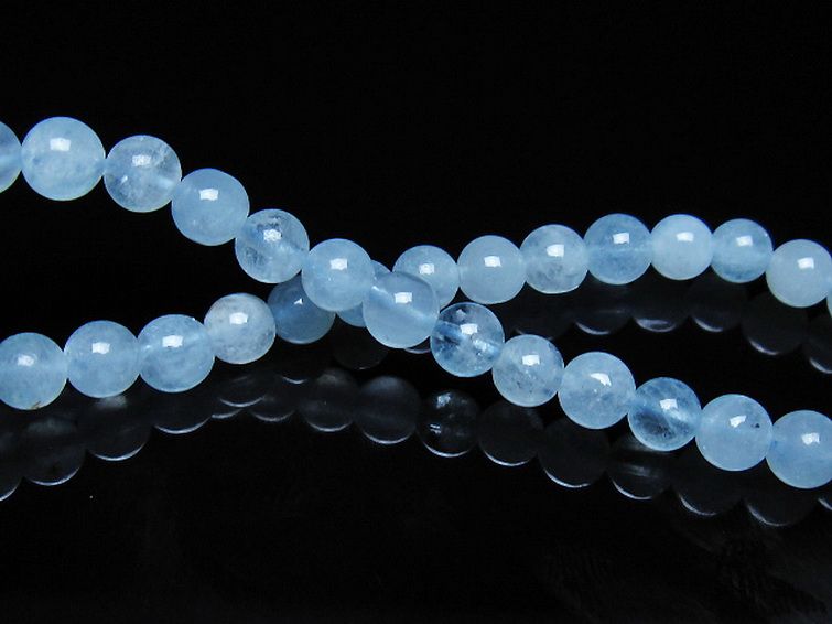 アクアマリン ブレスレット 5mm [t35-21111] 2枚目