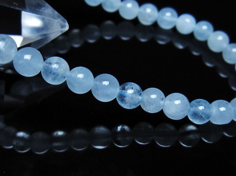 アクアマリン ブレスレット 5mm [t35-21111] 3枚目