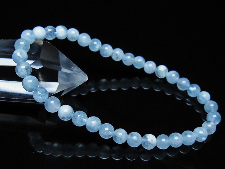 アクアマリン ブレスレット 5mm [t35-21112] 1枚目