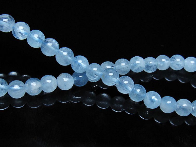 アクアマリン ブレスレット 5mm [t35-21113] 2枚目