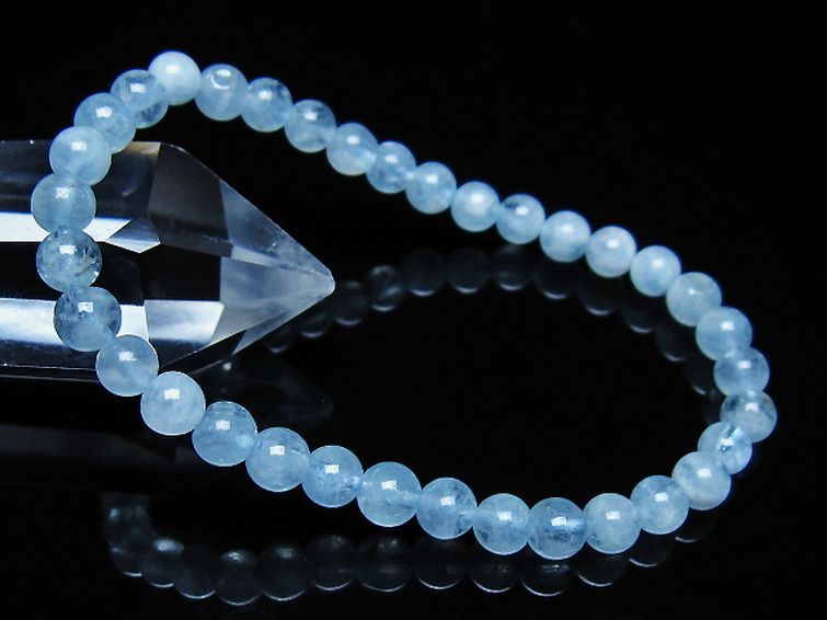アクアマリン ブレスレット 5mm [t35-21118] 1枚目