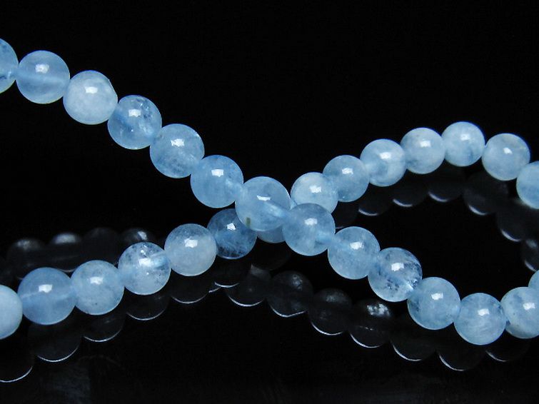 アクアマリン ブレスレット 5mm [t35-21118] 2枚目