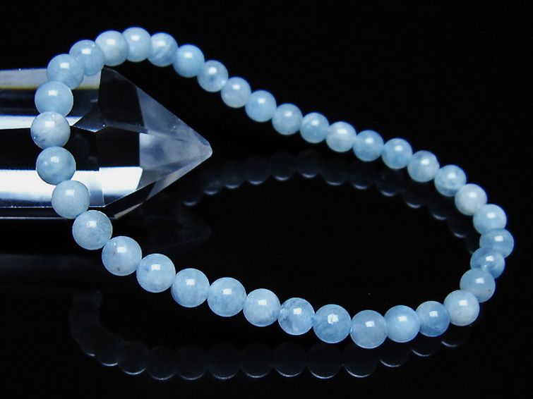 アクアマリン ブレスレット 5mm [t35-21121] 1枚目
