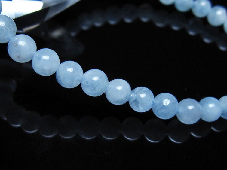 アクアマリン ブレスレット 5mm [t35-21121] 3枚目