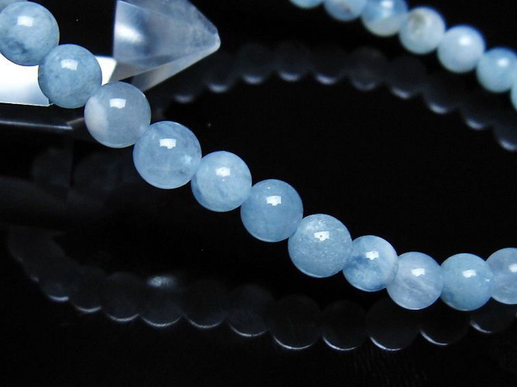 アクアマリン ブレスレット 5mm [t35-21126] 3枚目