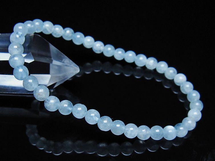 アクアマリン ブレスレット 5mm [t35-21128] 1枚目