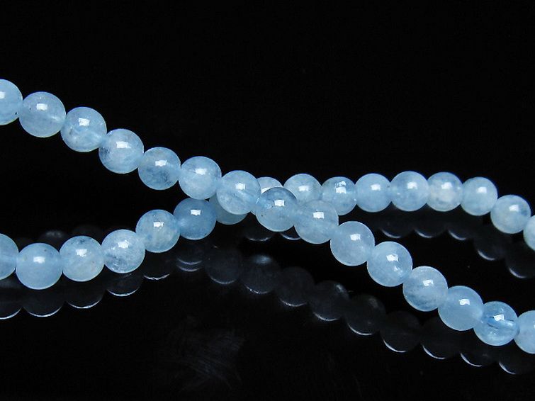 アクアマリン ブレスレット 5mm [t35-21128] 2枚目