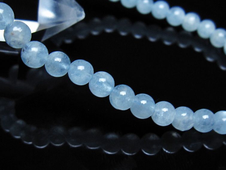 アクアマリン ブレスレット 5mm [t35-21128] 3枚目