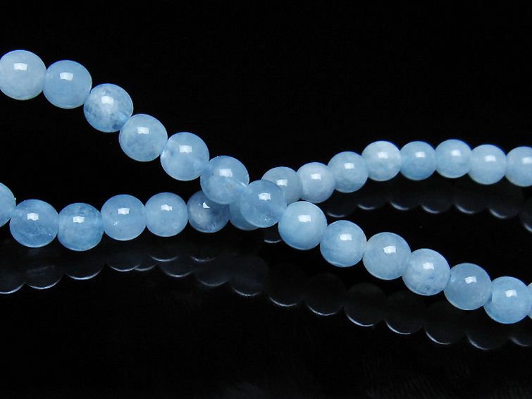 アクアマリン ブレスレット 5mm [t35-21130] 2枚目