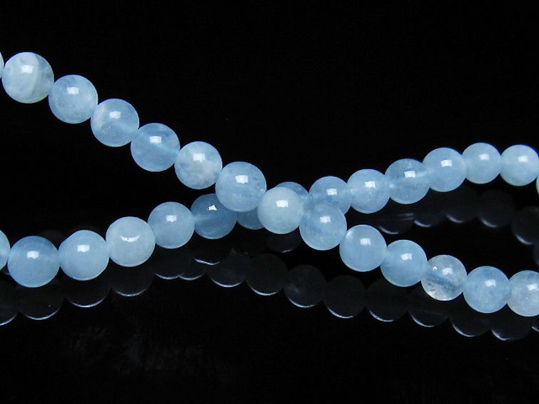 アクアマリン ブレスレット 5mm [t35-21133] 2枚目