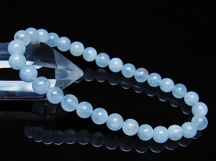 アクアマリン ブレスレット 6mm [t35-21136] 1枚目