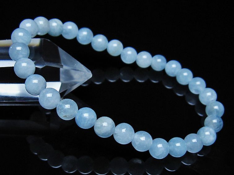 アクアマリン ブレスレット 6mm [t35-21140] 1枚目