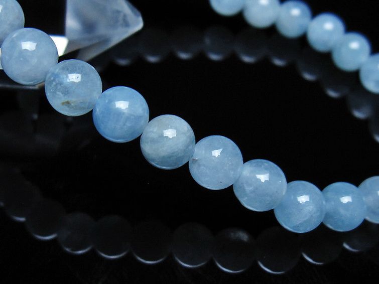 アクアマリン ブレスレット 6mm [t35-21140] 3枚目